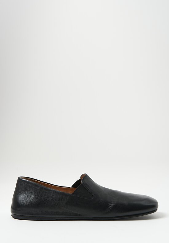Marsell Suede Razza Pantofola Shoe in Black