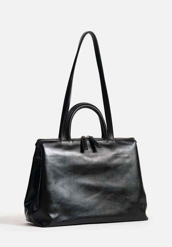 Marsèll Leather Dritta Shoulder Bag in Nero Black