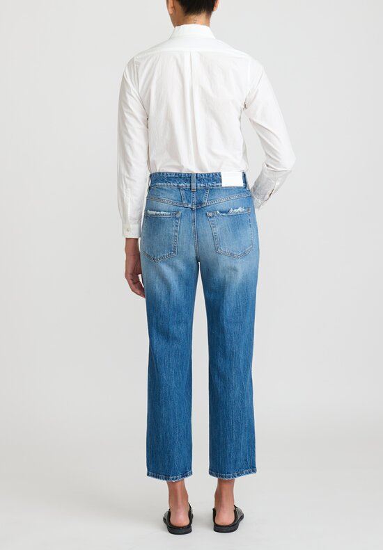 Closed Organic Cotton Denim Mid-Rise Milo Jeans in Mid Blue	