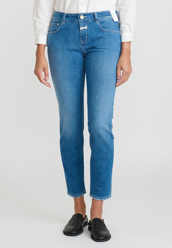Closed Baker Mid-Rise Jeans in Faded Dark Blue	