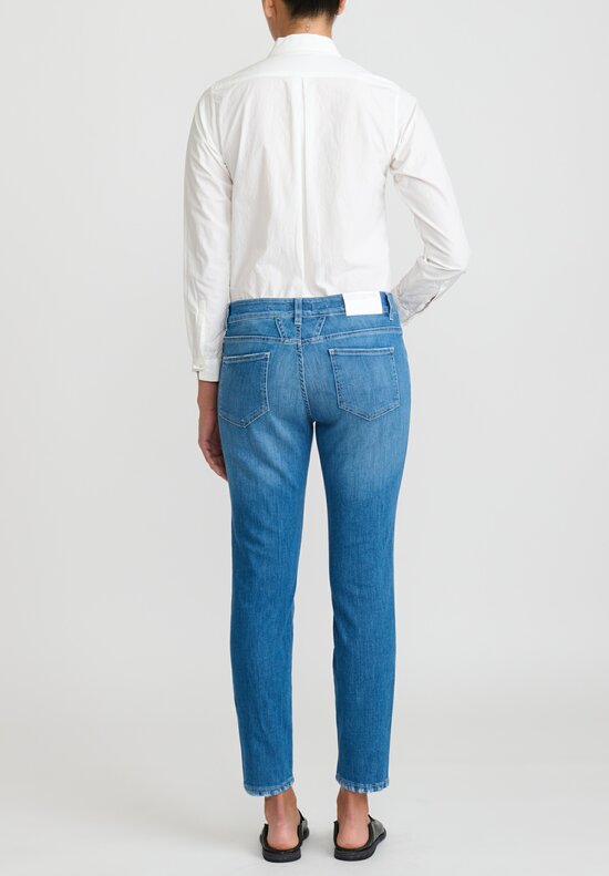 Closed Baker Mid-Rise Jeans in Faded Dark Blue	