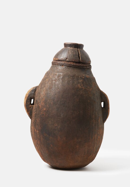 Vintage Carved Wood Lidded Container from the Borana People of Southern Ethiopia	