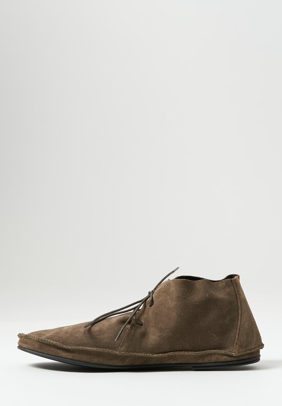 The Row Tyler Lace-Up Shoe in Ash Brown	