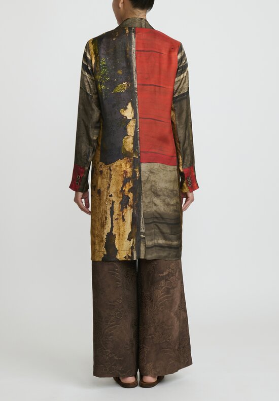 Uma Wang Moulay Katia Jacket in Brown & Red	