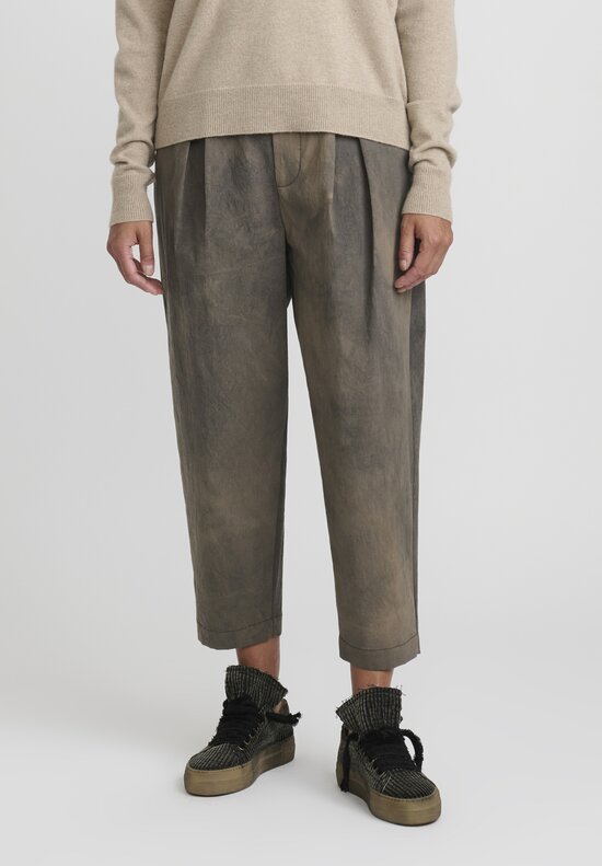Uma Wang Cotton Psyche Pants in Dark Grey	