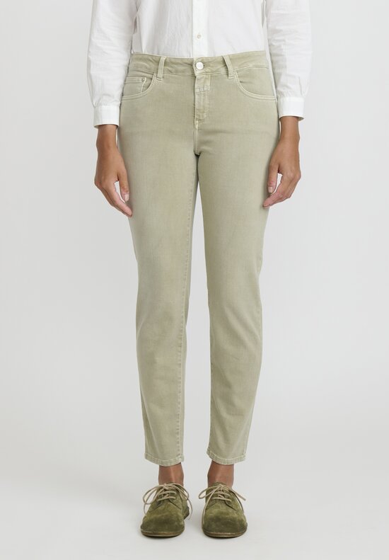 Closed Baker Cropped Narrow Jeans in Light Moss	