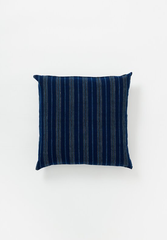 Vintage Songjiang Ticking Stripe Square Pillow	