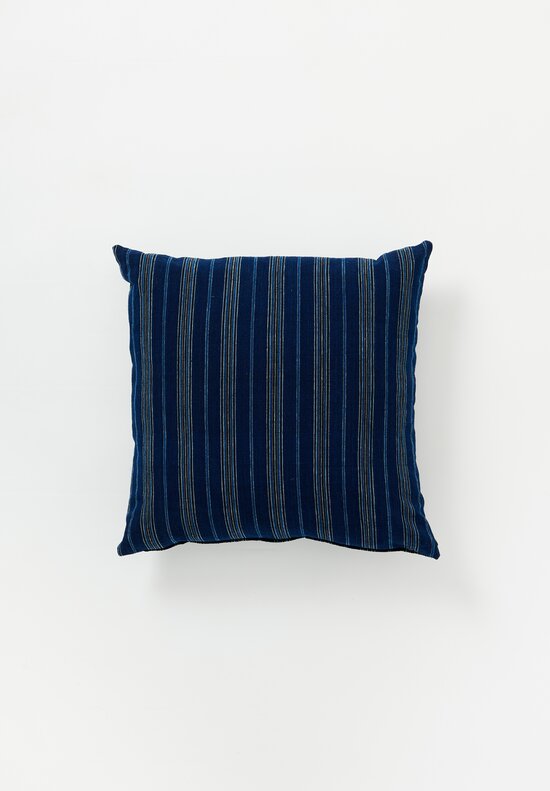 Vintage Songjiang Ticking Stripe Square Pillow	