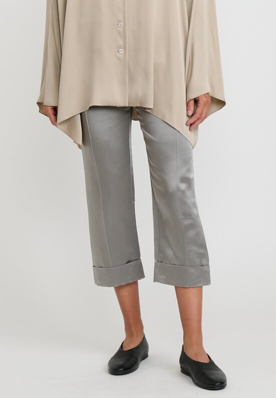 CASEY VIDALENC CROPPED SILK TROUSERS-