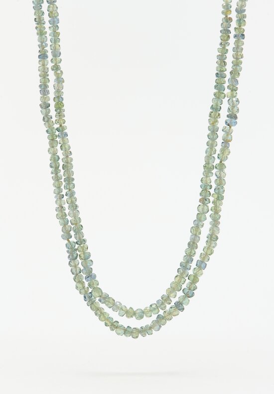 Denise Betesh 18k, 22k and Green Sapphire Double Strand Necklace	