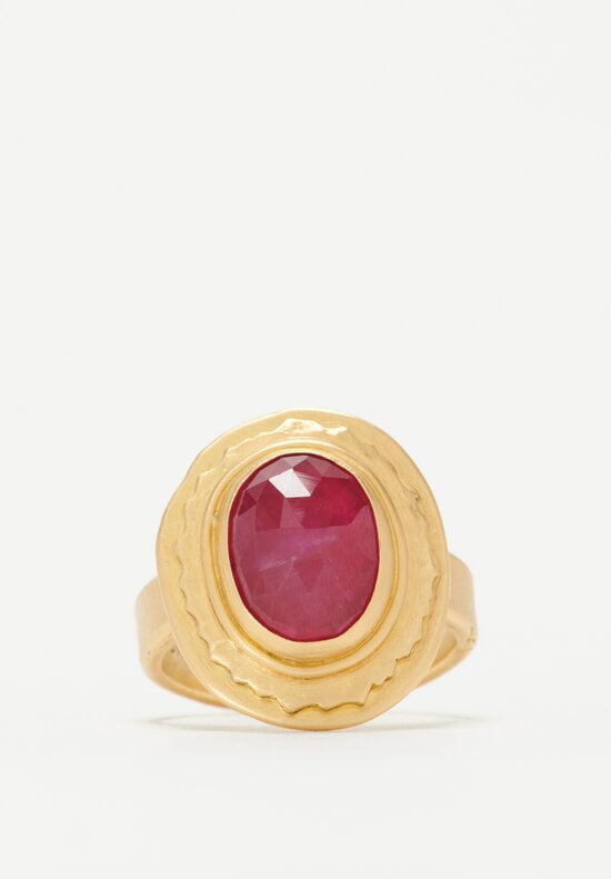 Greig Porter 18k and Ruby Ring	