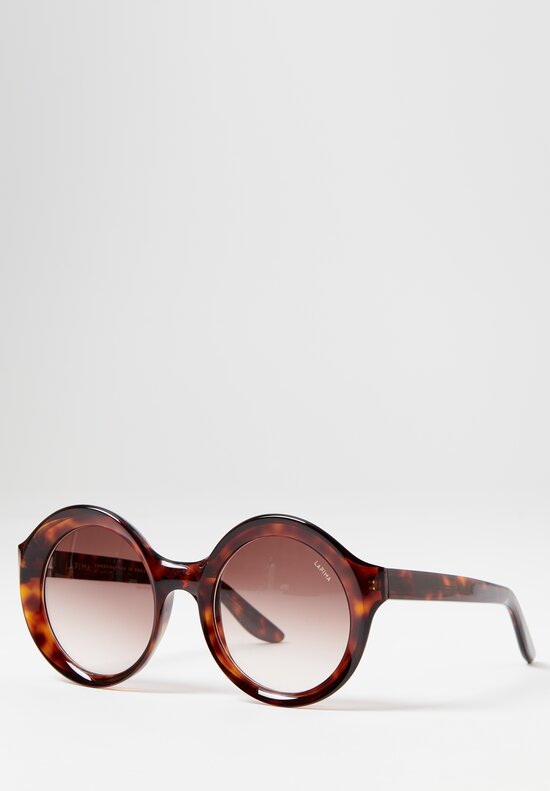 Lapima Carolina X Sunglasses in Havana Brown Gradient	