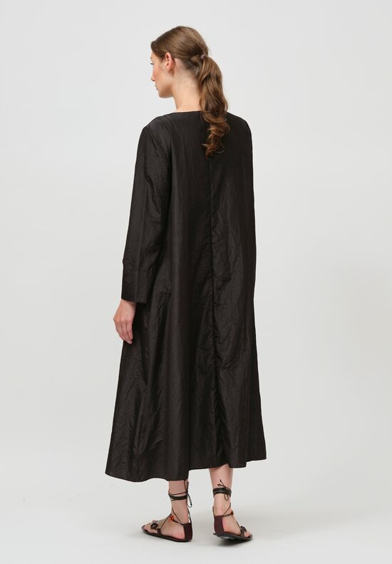 The Row Silk Martha Dress in Black	