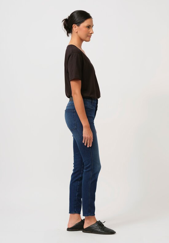 Closed Skinny Pusher High-Rise Jeans in Dark Blue	