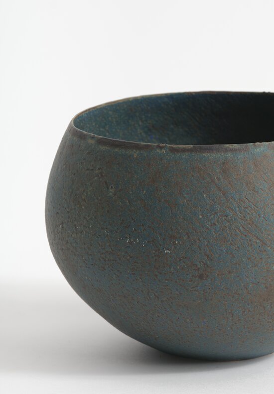 Linda Ouhbi Handbuilt Stoneware Vessel in Blue II	