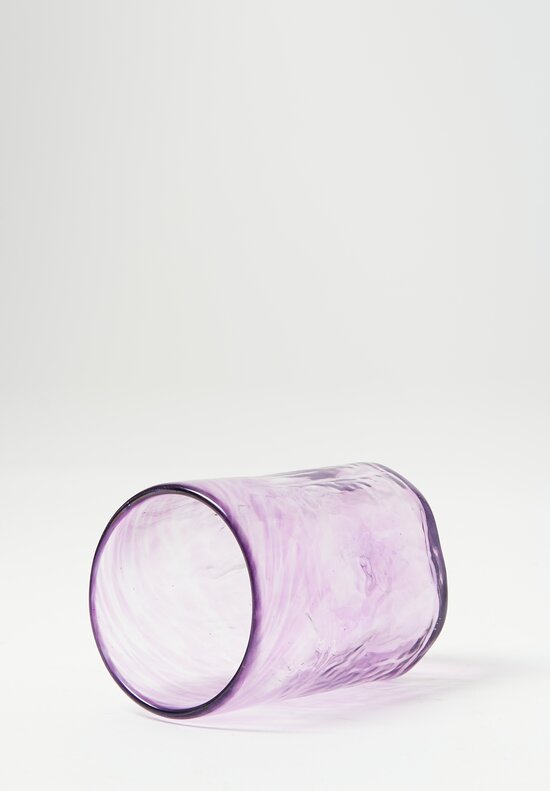 Studio Xaquixe Medium Handblown Glassware Violet Blue	