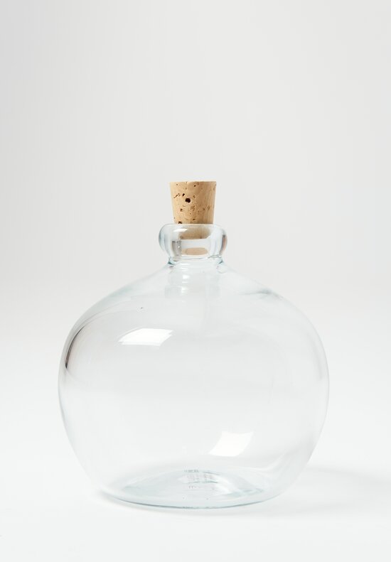 Studio Xaquixe Medium Handblown Glass Tejocote Transparent Clear	