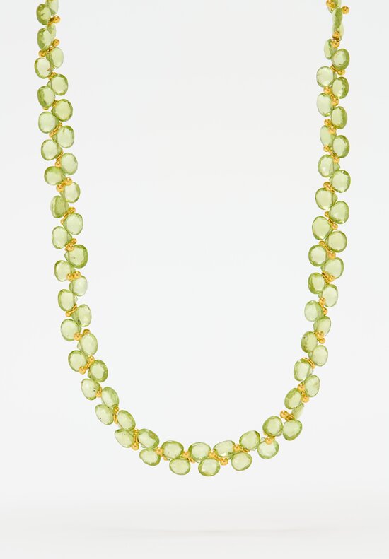 Greig Porter 18K Peridot Necklace 17.5 in