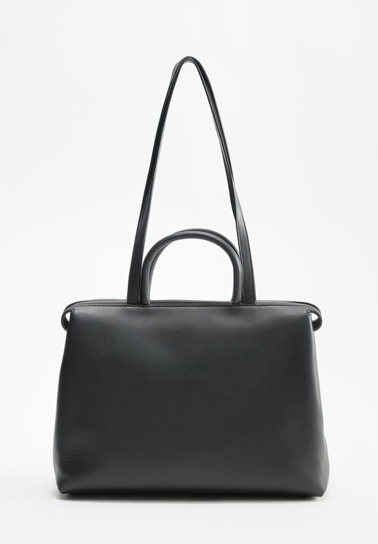Marsèll Leather Dritta Shoulder Bag in Soft Black	