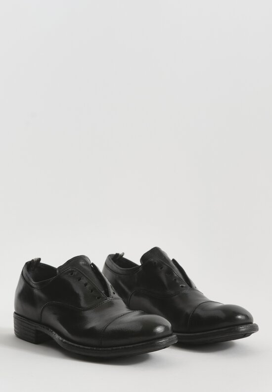 Officine Creative Leather Calixte Ignis T. Shoes in Nero Black	