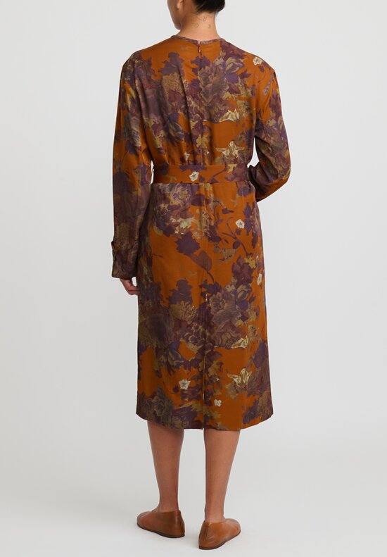 Dries Van Noten Dosana Dress in Rust Floral	
