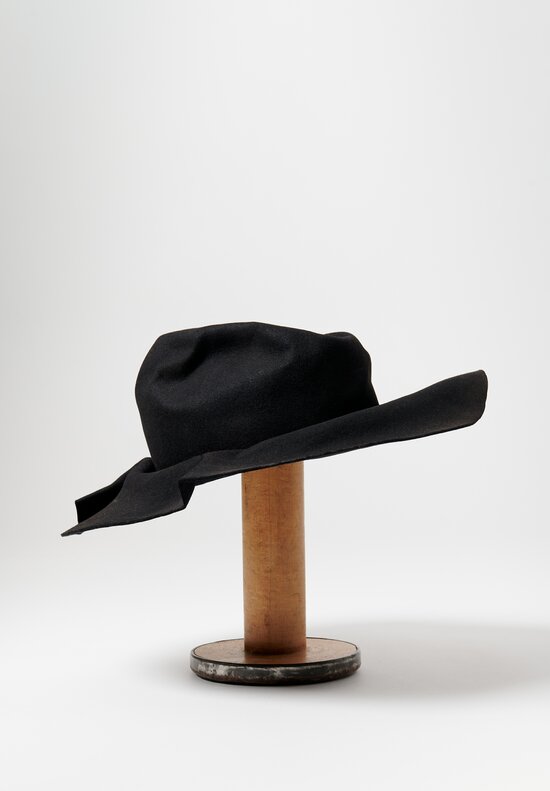 Horisaki Design and Handel Easy Burnt Rabbit Wrinkled Brim Hat	