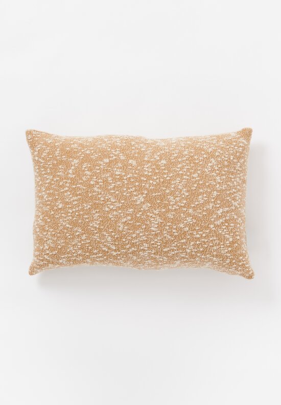 The House of Lyria Wool Crozzon Pillow in Brown, Natural