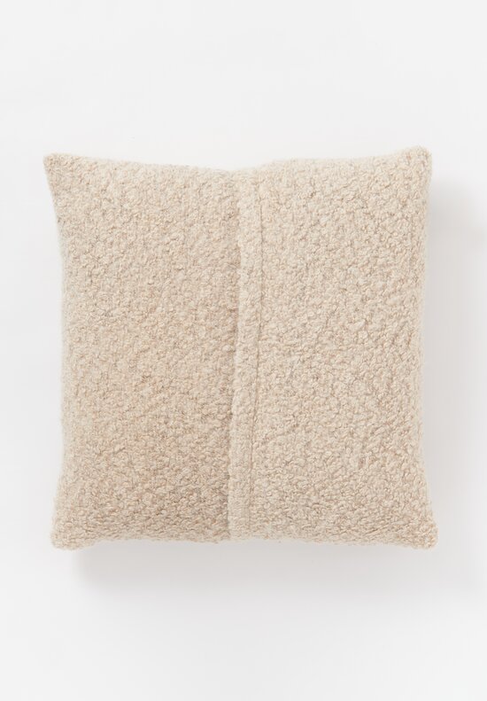 The House of Lyria Alpaca and Cotton Capriccio Pillow in Natural