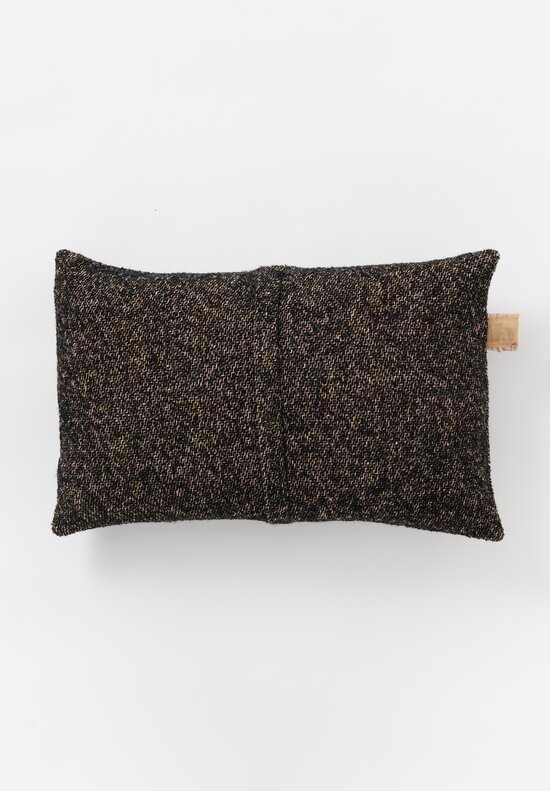 The House of Lyria Sabueso Pillow in Black, Natural