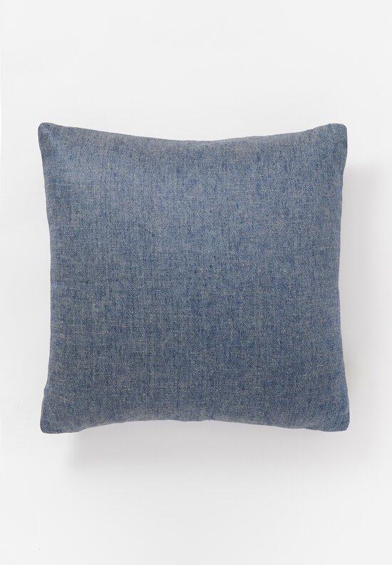 The House of Lyria Linen Silk Approdo Pillow in Ice Blue