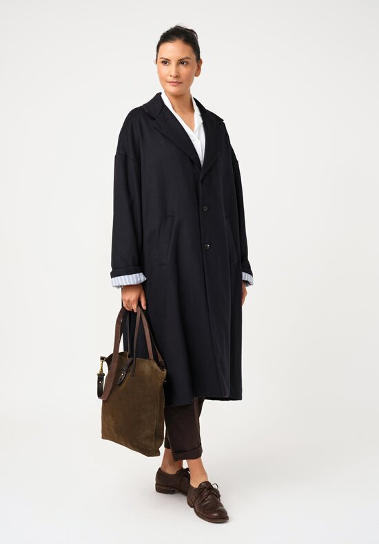 Bergfabel Oversized Moon Coat in Navy Blue