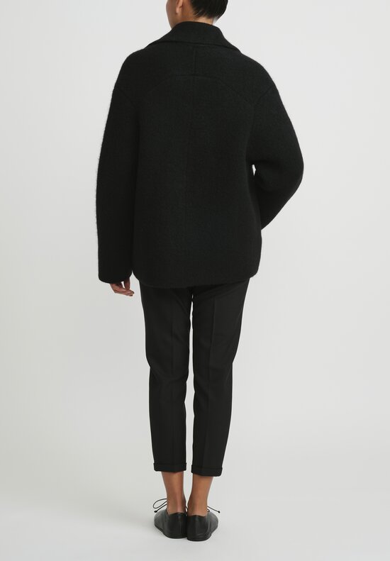 Boboutic Felted Knit Short Coat in Black