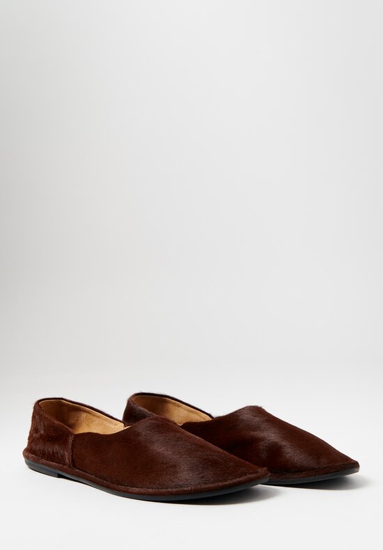 The Row Pony Hair Canal Slip On Loafers	