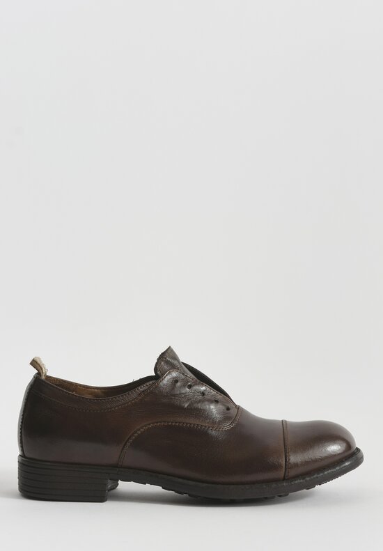 Officine Creative Leather Calixte Ignis T. Shoes in Cigar Brown	