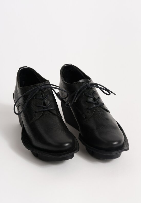 Trippen Leather Steady Shoe in Black