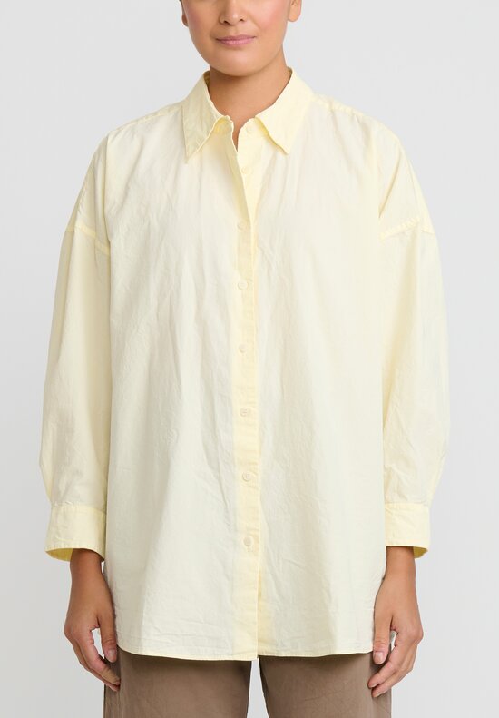 Casey Casey Paper Cotton Shirt in Cream