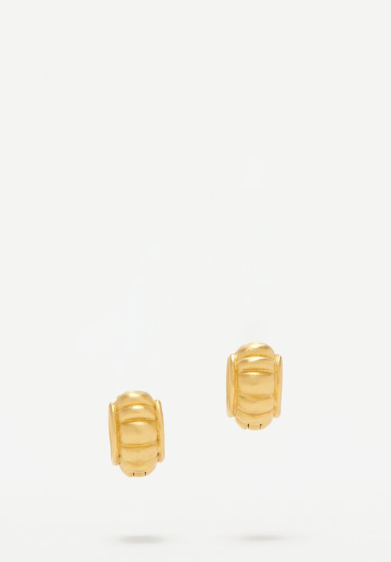 Prounis 22k Gold Melon Huga Hoop Earrings	