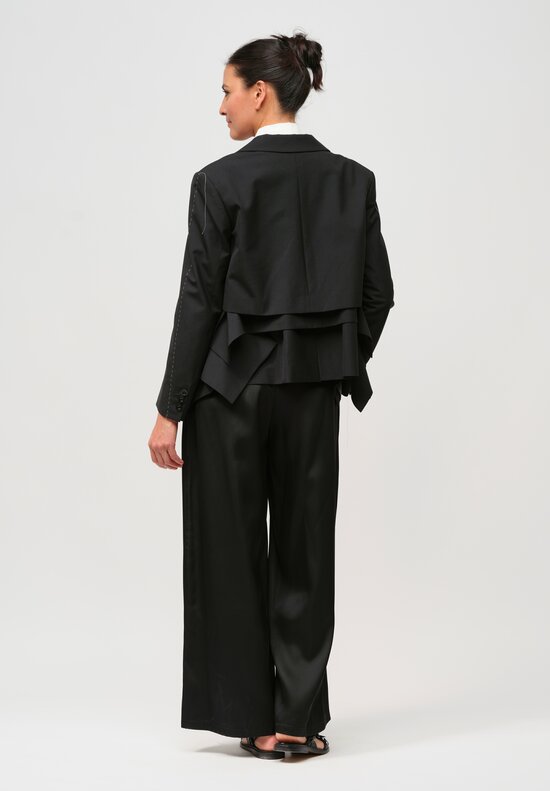 Sacai Deconstructed Suiting Jacket in Black