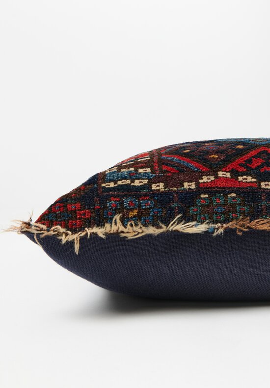 Antique & Vintage Persian Shiraz Rug Pillow Circa 1930