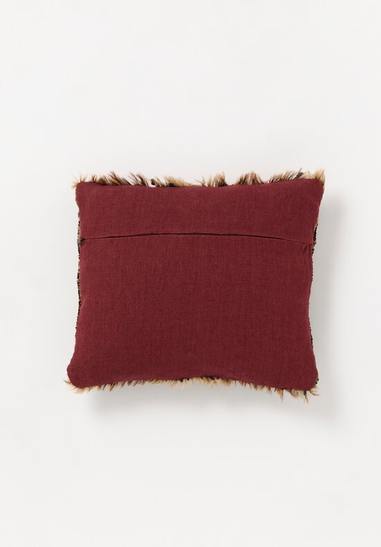 Antique Late 19th Century Kurd Rug in Cream, Blue, Orange