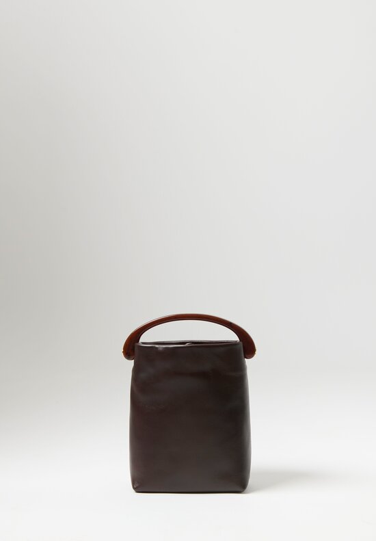 Dries Van Noten Crisp Leather Crossbody Bag in Brown	