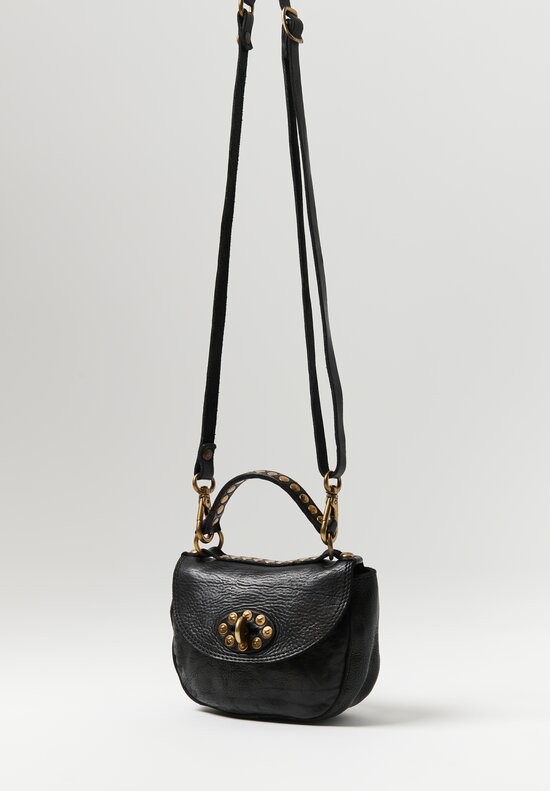 Campomaggi Studded Tracollina Crossbody Bag in Black