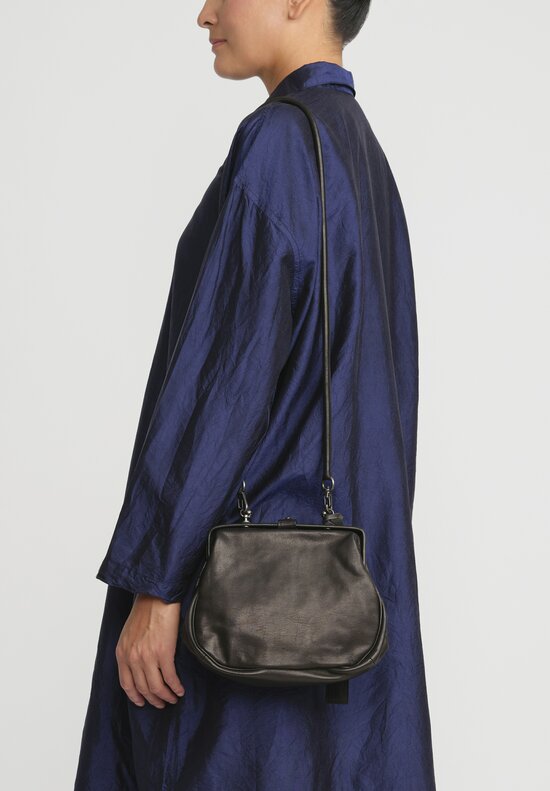 Christian Peau Leather 2 Way Handbag with Removeable Shoulder Strap Black	