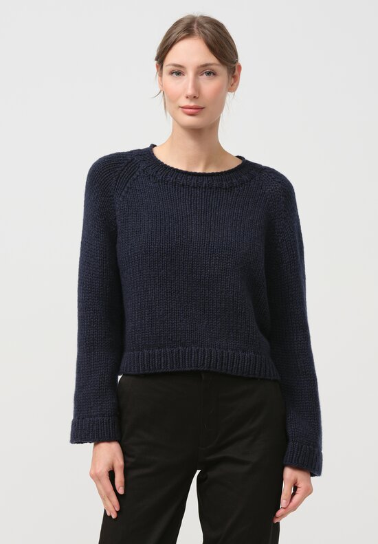 Wommelsdorff Cashmere Pepper Sweater in Atlantic Blue	