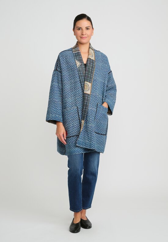 Mieko Mintz Vintage Cotton Kantha Haori Jacket