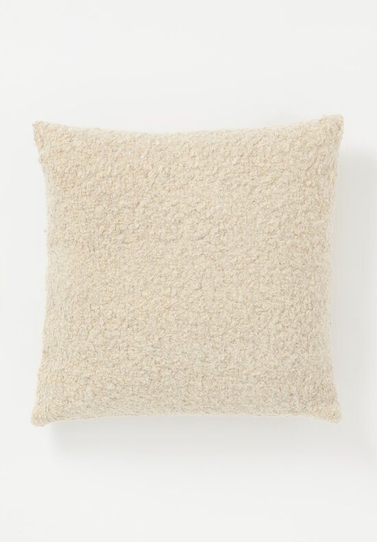 The House of Lyria Alpaca and Cotton Capriccio Pillow in Natural