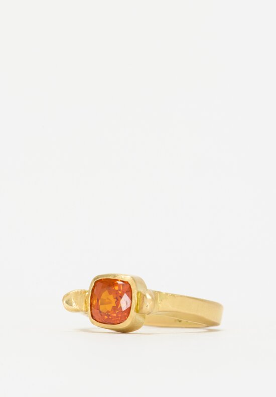 Greig Porter 18k, Orange Sapphire Ring	