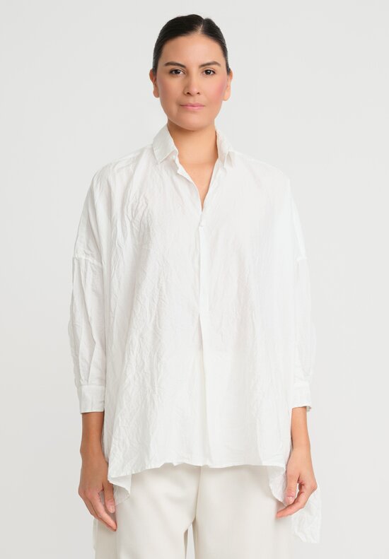 Daniela Gregis Washed Cotton More Jeroni Shirt in Bianco White
