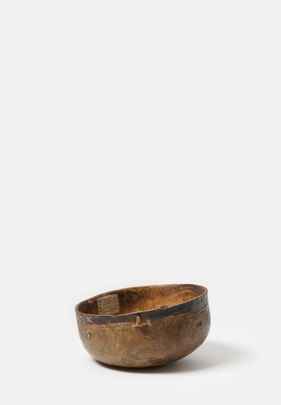 Antique and Vintage Large Hand-Carved Wood Turkana Bowl I	