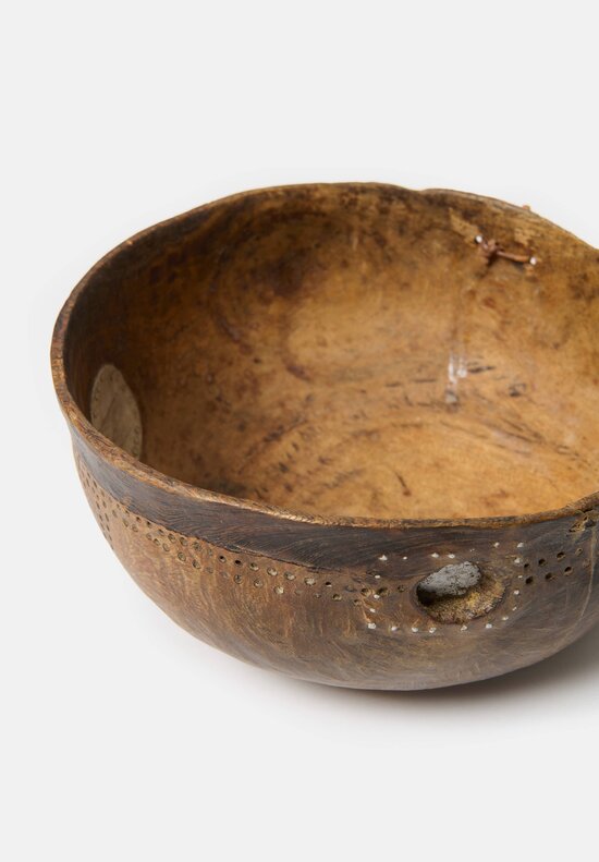 Antique and Vintage Large Hand-Carved Wood Turkana Bowl I	